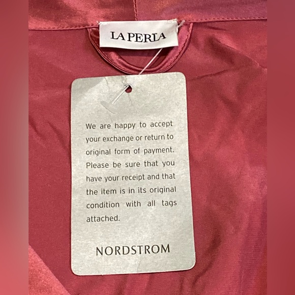 NWT La Perla Rosette Satin Silk Short Robe - Sz L - Picture 6 of 11